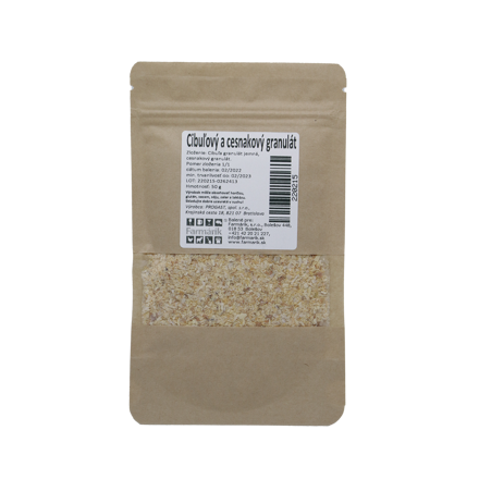 Cibuľový a cesnakový granulát, 50 g