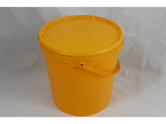 Plastová nádoba s vekom na 25 kg medu