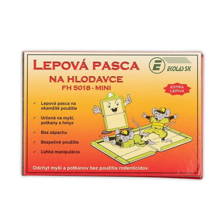 Lepavá pasca na hlodavce 91x 130 mm