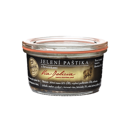 Jelenia paštéta s brusnicami - 130 g
