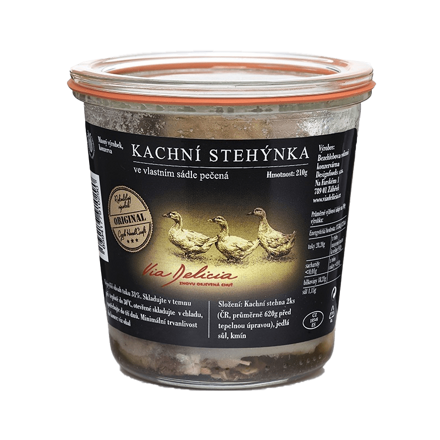 Kačacie stehná vo vlastnom tuku, pečené - 450 g