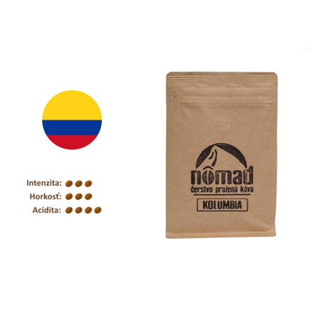 Pražená káva Kolumbia, 250 g