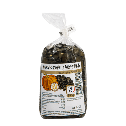 Tekvicové jadierka bez šupky naturál