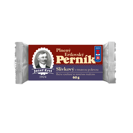 Perník Slivkový s tmavou polevou - 60 g