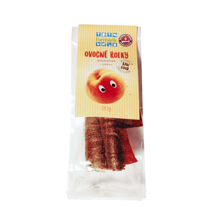 Marhuľovo jablkové sušené rolky - 20 g