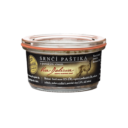 Srnčia paštéta s portským vínom - 130 g