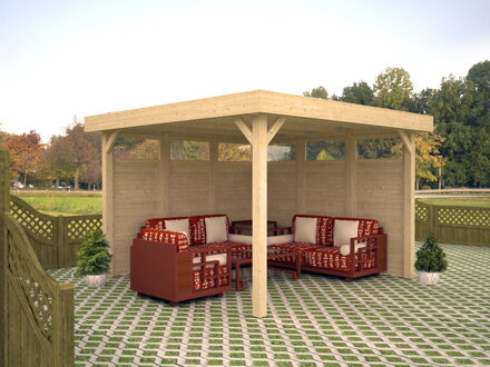 Drevený altánok Lucy 12,2 m²