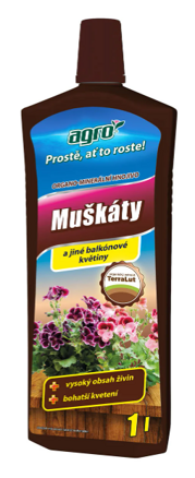 AGRO OM Kvapalné Hnojivo Na Muškáty 1l