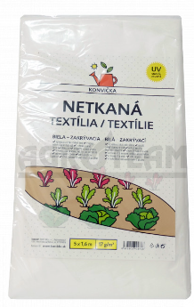 Netkaná textília biela 1.6x5m