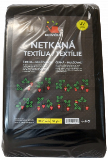 Netkaná textília čierna 1.6x10m