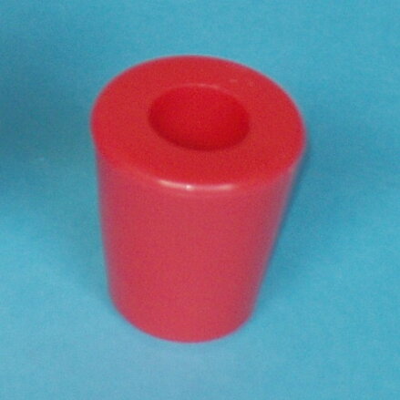 Gumová zátka červená, 17 mm