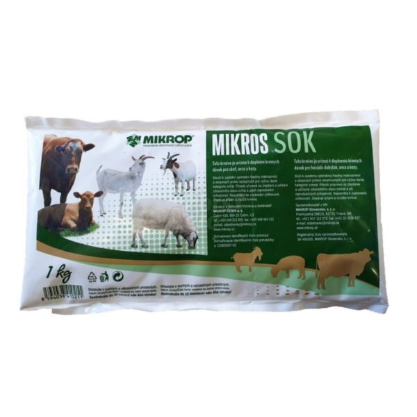 MIKROS Dojnice, ovce , kozy SOK 1 kg MIKROS Dojnice, ovce , kozy SOK 1 kg