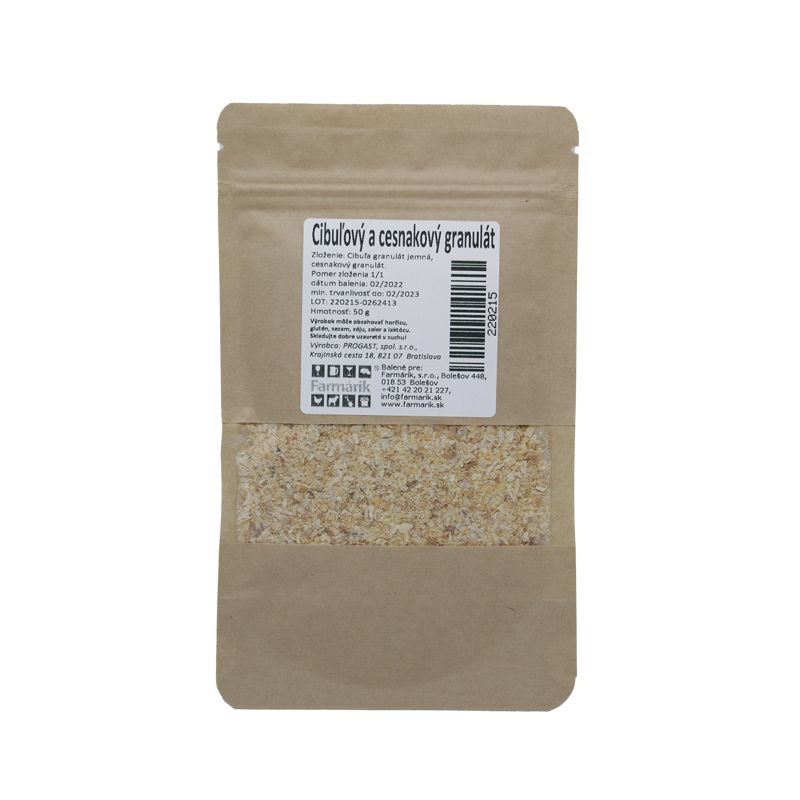Cibuľový a cesnakový granulát, 50 g