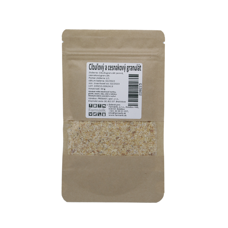 Cibuľový a cesnakový granulát, 50 g Cibuľový a cesnakový granulát, 50 g